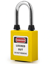 Load image into Gallery viewer, 3 KEYED ALIKE PADLOCK SET (YELLOW) with 2 keys/lock
