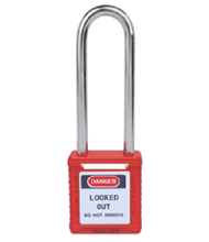 Load image into Gallery viewer, LONG STEEL SHACKLE SAFETY PADLOCK
