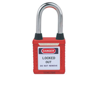 3 KEYED ALIKE PADLOCK SET (RED) with 2 keys/lock